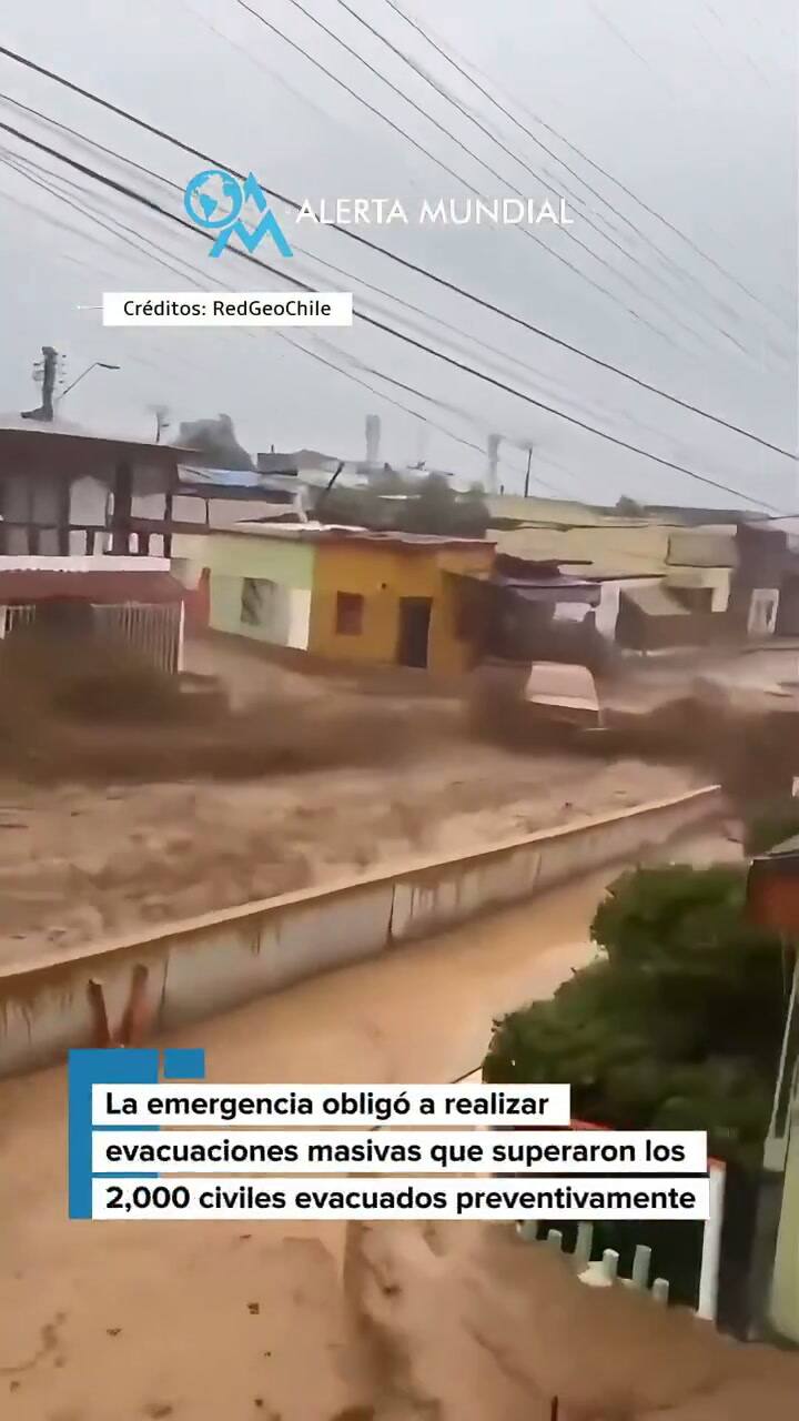 Aluvión en Chile