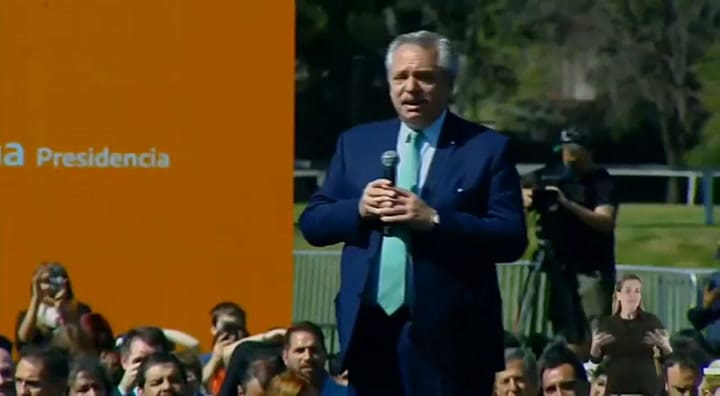 El momento en el Alberto Fernández dice 'chique'