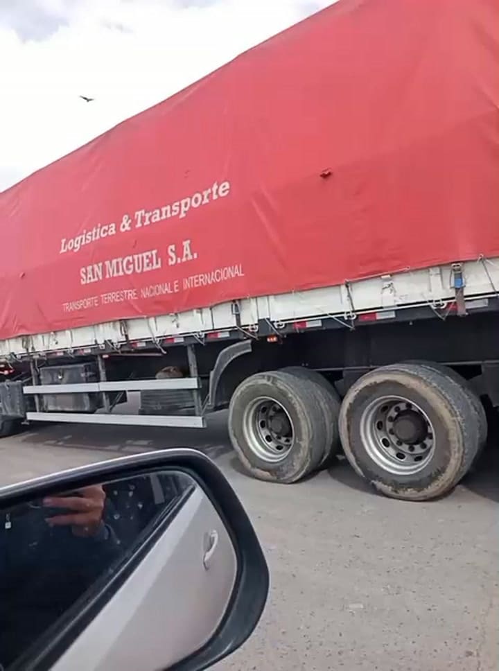 Los primeros camiones entran a Uspallata