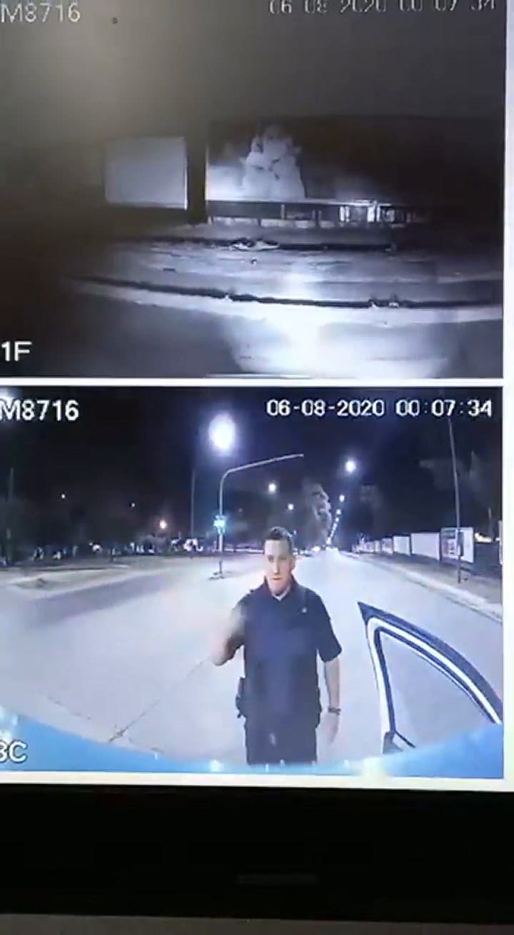 El momento en que los policías disparan al auto en el que viajaba Blas Correas