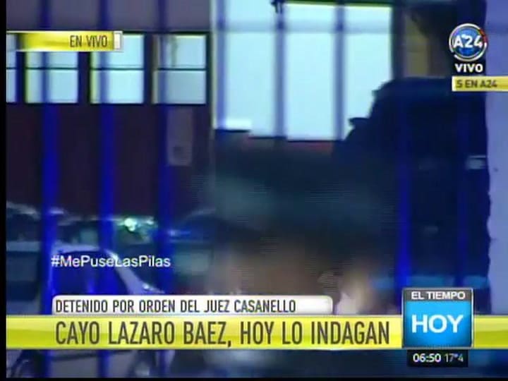 Traslado de Lázaro Báez a Comodoro Py
