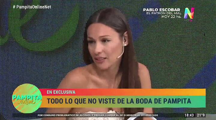 Pampita Ardohain: 'Le llevé flores a mi hija y le pedí un compañero de vida' - Gentileza: NET TV