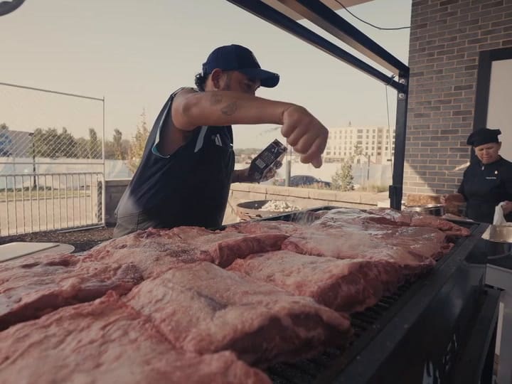 El cuarto asado de la selección argentina en Estados Unidos