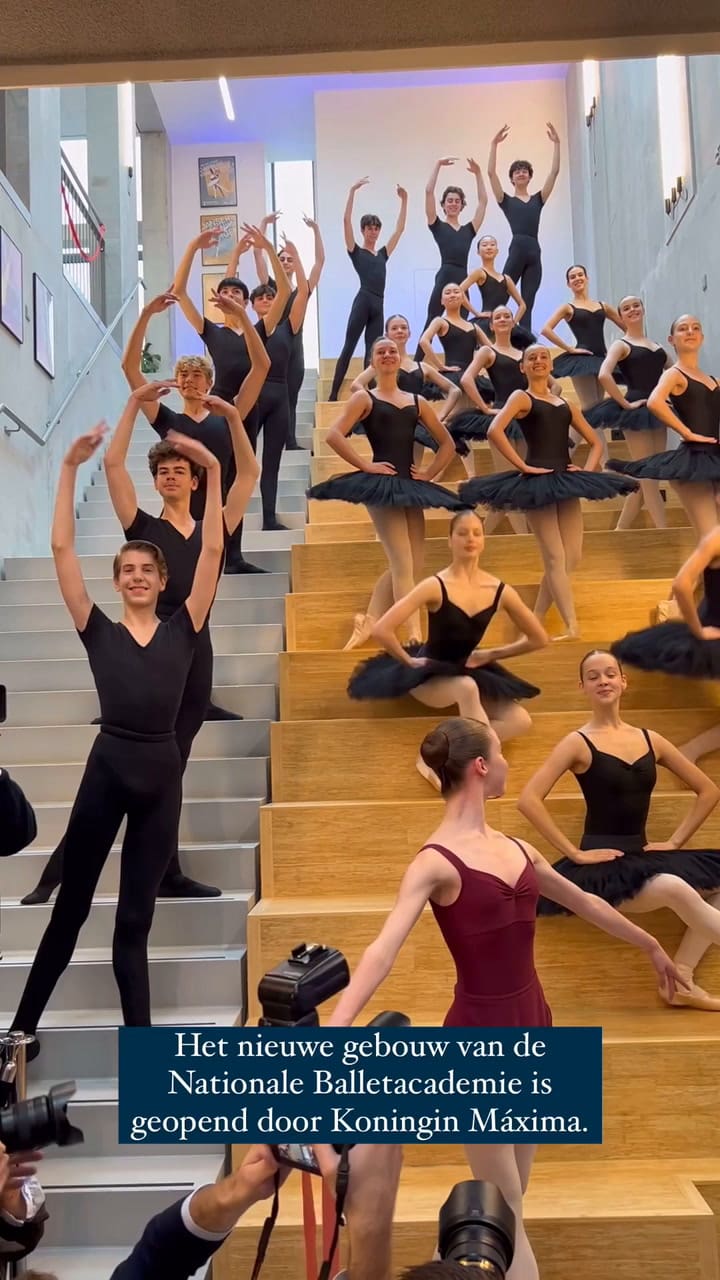 La reina Máxima en la inauguración del nuevo edificio de la Academia Nacional de Ballet