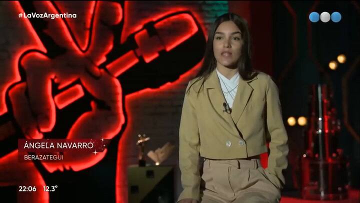 La presentación de Ángela Navarro en La Voz Argentina.
