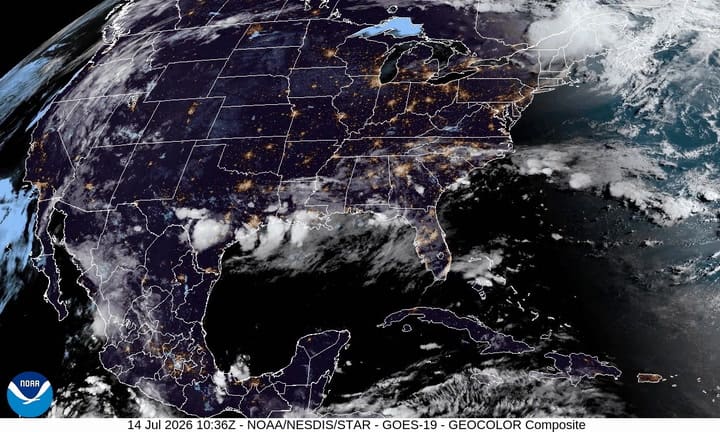 Satélite De La NOAA Hoy