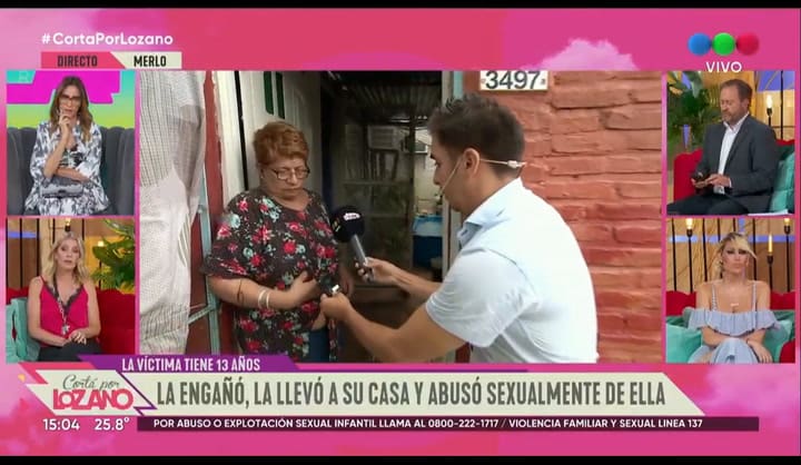 La indignación de Verónica Lozano ante una mujer que justificó el abuso a una menor en vivo