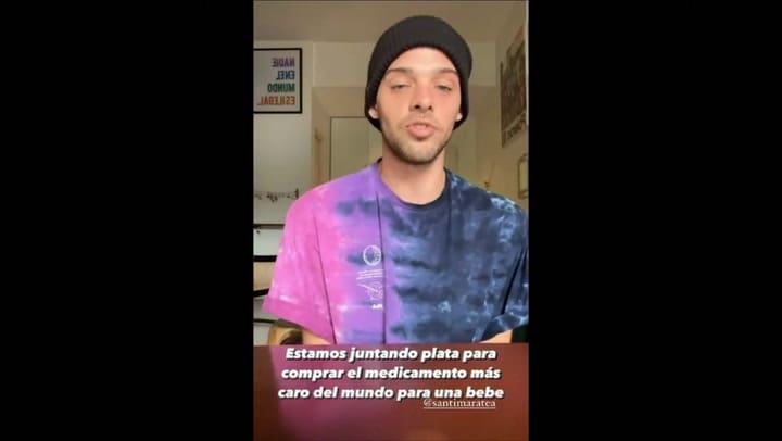 Santi Maratea pide ayuda para una niña que necesita un medicamento de $200 millones