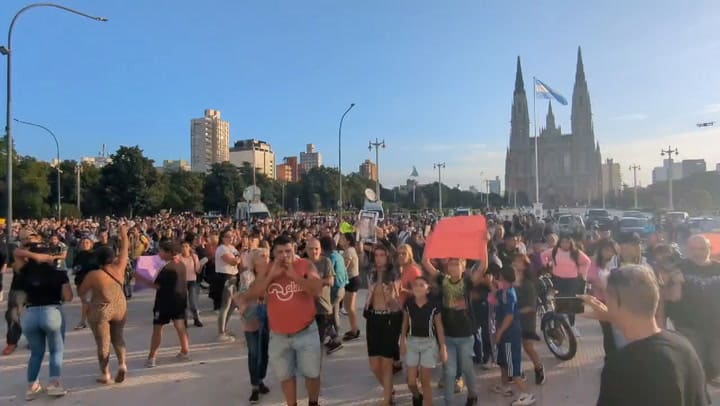 Marcha por el crimen de Kim en La Plata. Crédito: Ignacio Amiconi
