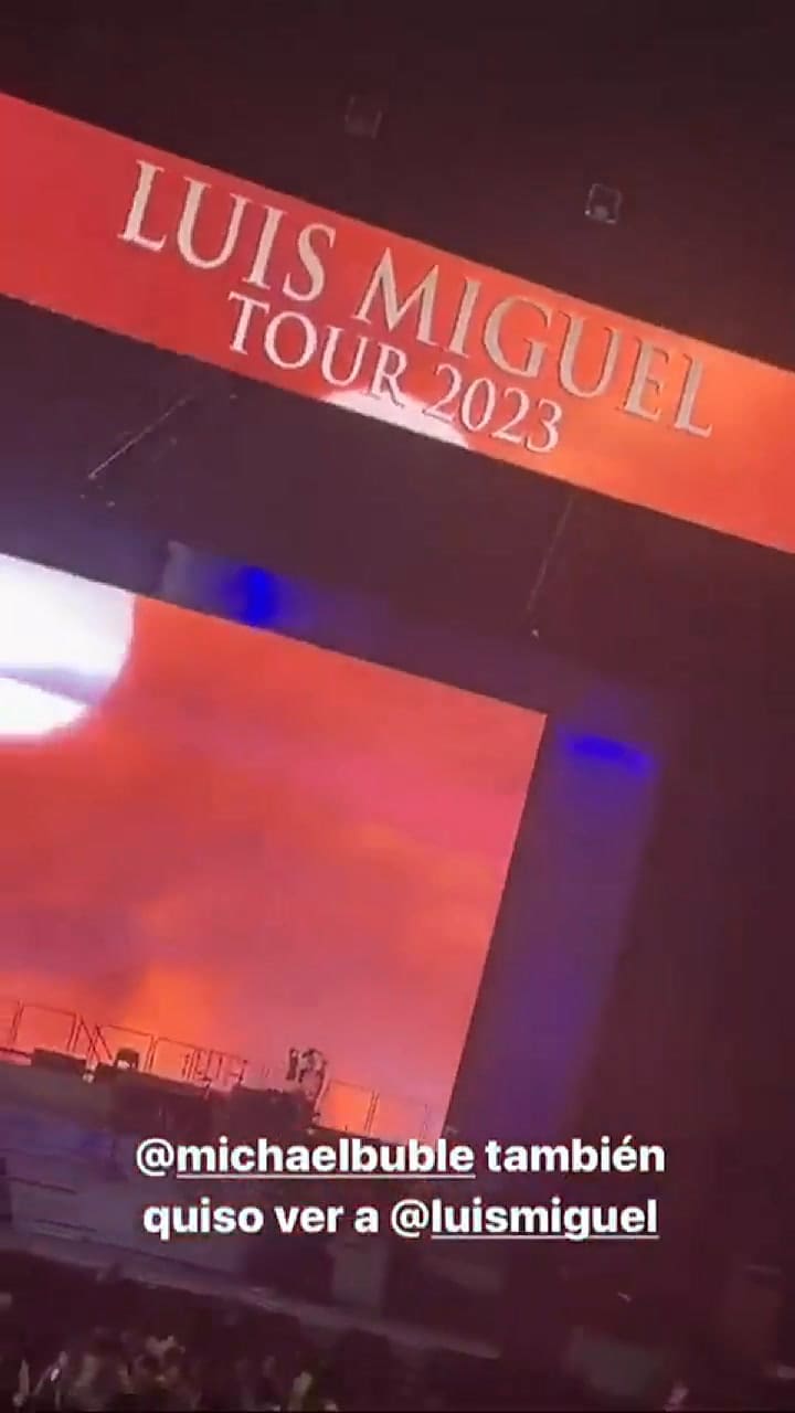 Michael Bublé presenció el show de Luis Miguel