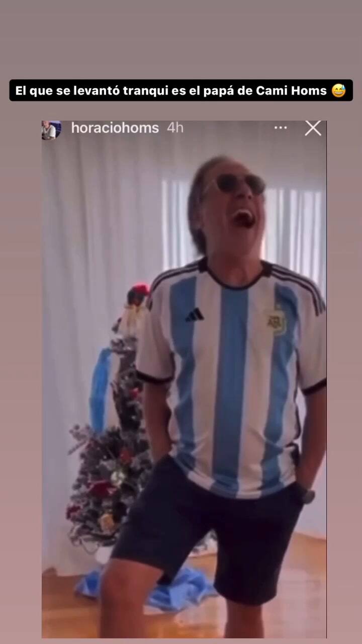 El posteo que realizó el padre de Camila Homs tras la separación de Rodrigo De Paul