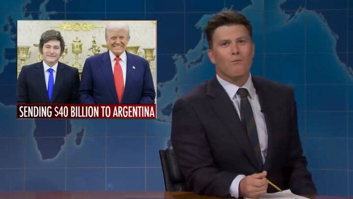 El momento en que hablan de Milei en SNL