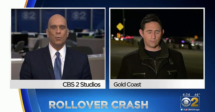 Alquila una Ferrari de US$300.000 dólares, la choca y la destroza - Fuente: CBS Chicago