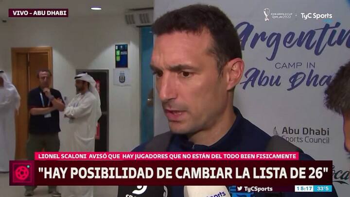 Lionel Scaloni habló sobre los jugadores