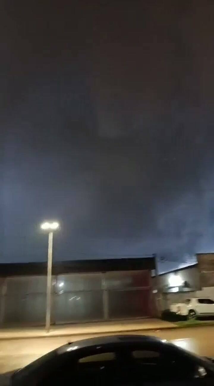 El tornado que se registró en Santa Fe