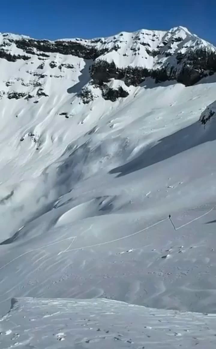 La avalancha en el Cerro Chapelco