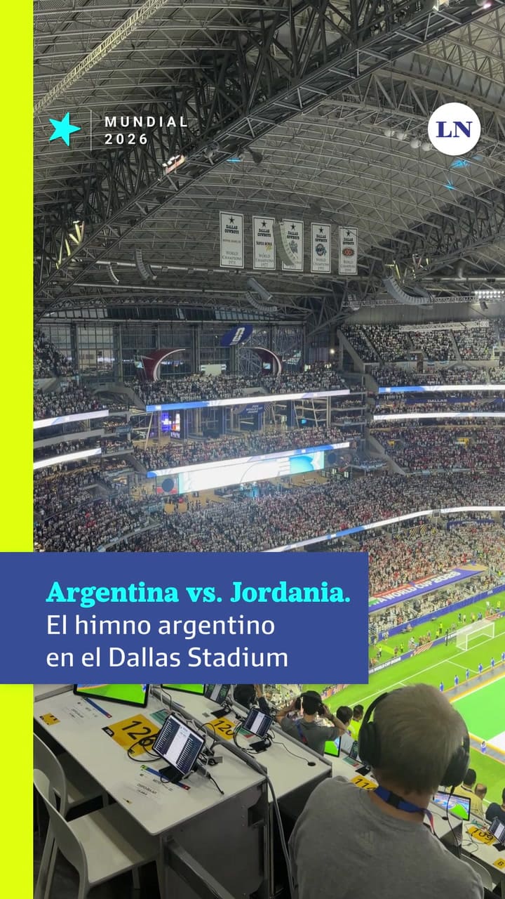 Argentina vs. Jordania: el himno argentino en el Dallas Stadium