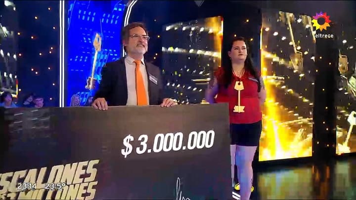 Sebastian gano Los 8 escalones de los tres millones
