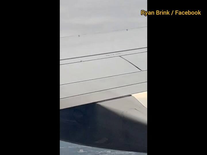 Así se vio la falla del avión que tuvo que volver al aeropuerto en Columbus, Ohio