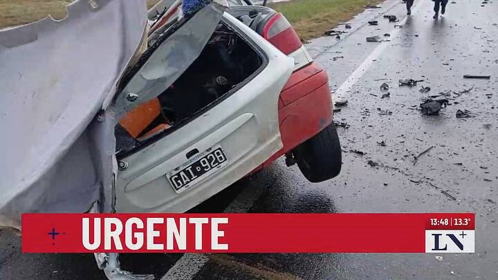 Choquen frontal en la ruta 3