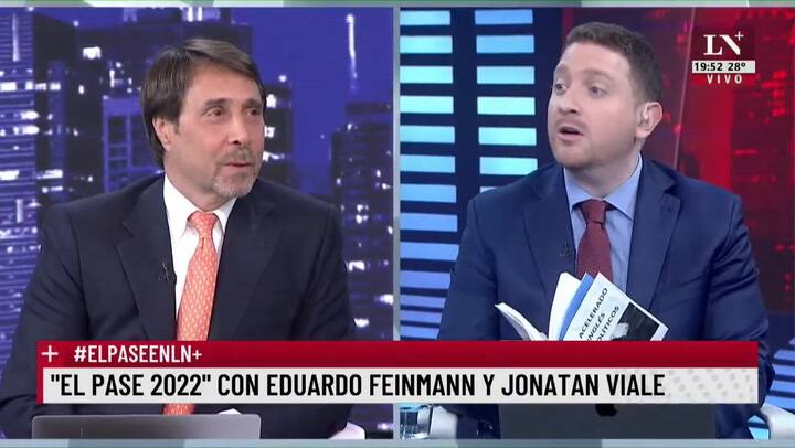 Jonatan Viale sorprendió a Feinmann con un particular libro de inglés
