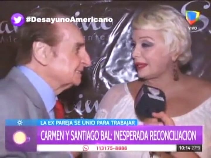Carmen Barbieri y Santiago Bal sellaron la paz
