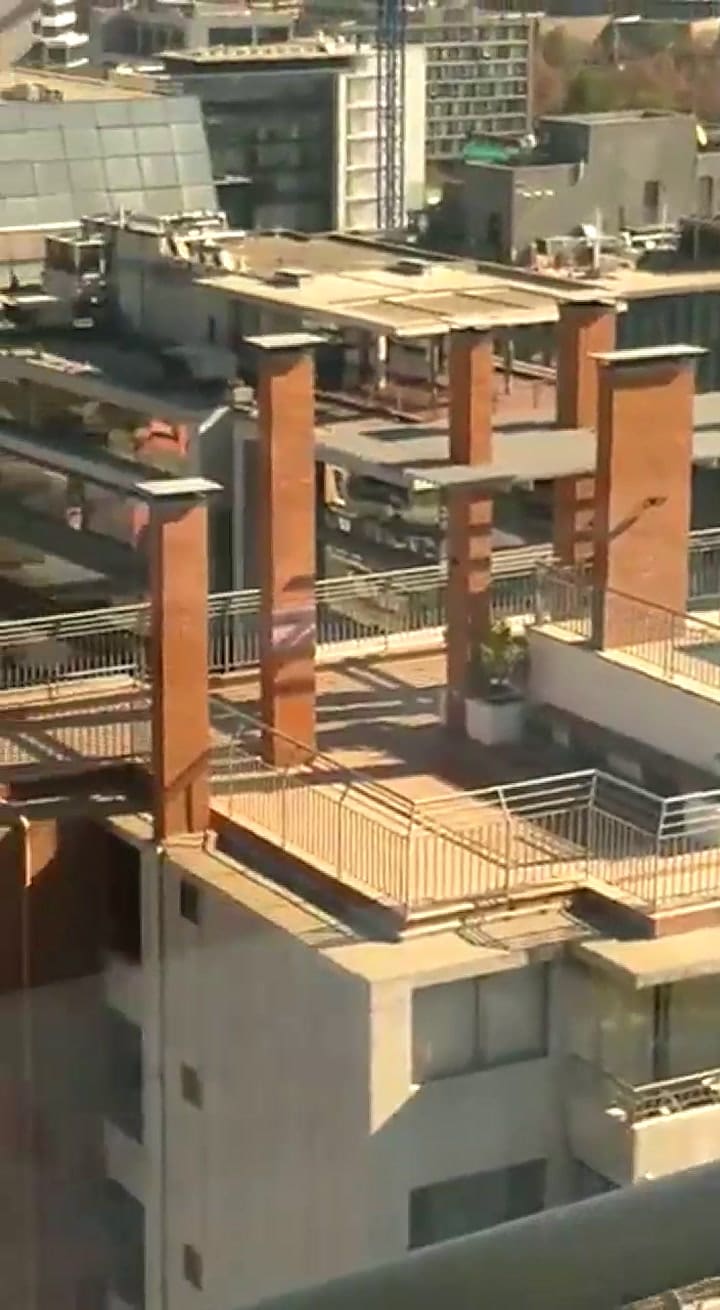 El sismo desde una terraza
