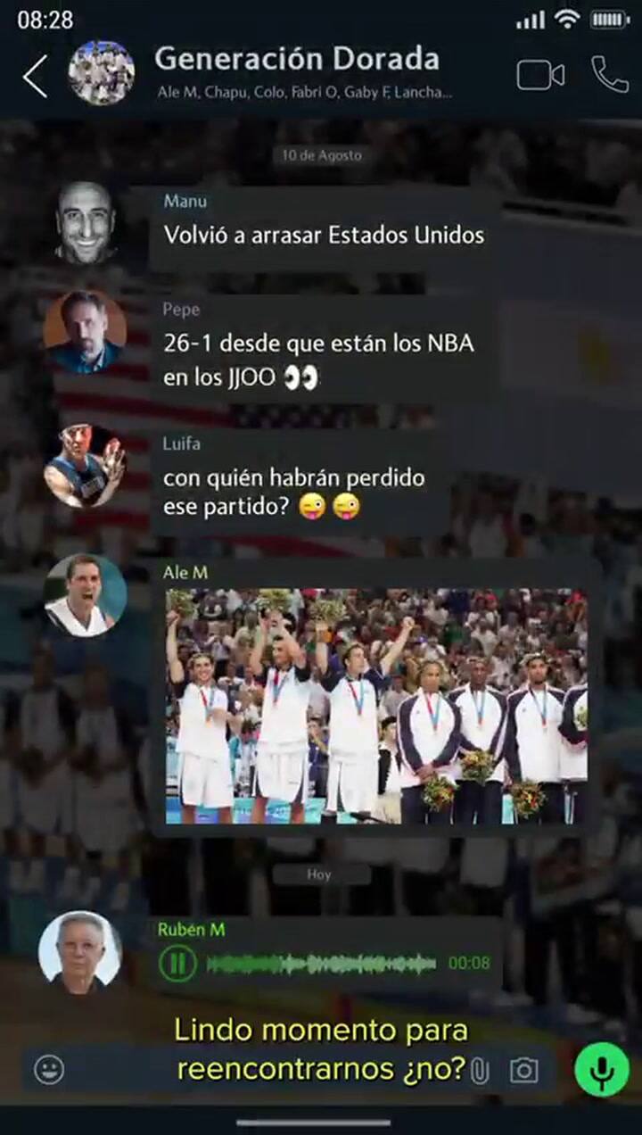 Video de presentación del partido por los 20 años de la medalla de oro de 2004