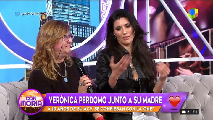 Verónica Perdomo y su mamá, entrevistadas por Moria Casán - Fuente: América tv