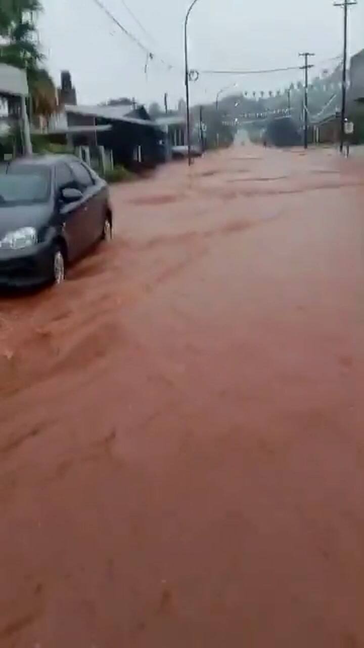 Se registraron más de 200 mm en Colonia Aurora, Misiones. Crédito: CRA