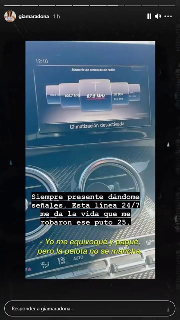 Las señales que recibe Gianinna Maradona de Diego: 'Siempre presente'