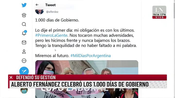 La reacción de Eduardo Feinmann ante los 100 días de gobierno de Fernández