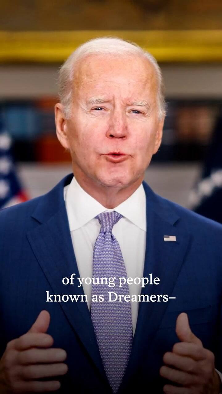 El presidente de Estados Unidos, Joe Biden, anuncia beneficios de salud para los dreamers