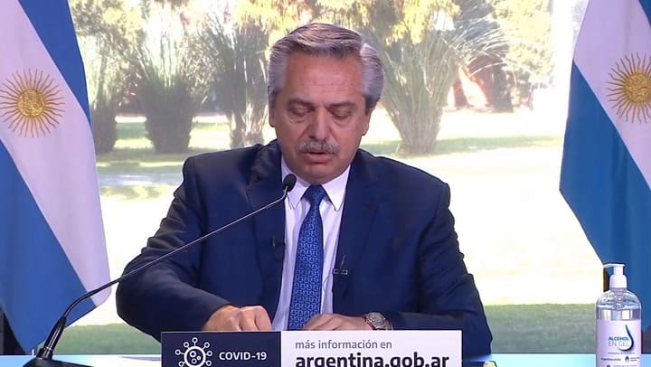 Alberto Fernández: 'Los sistemas de salud empiezan a mostrar grados de ocupación preocupantes'