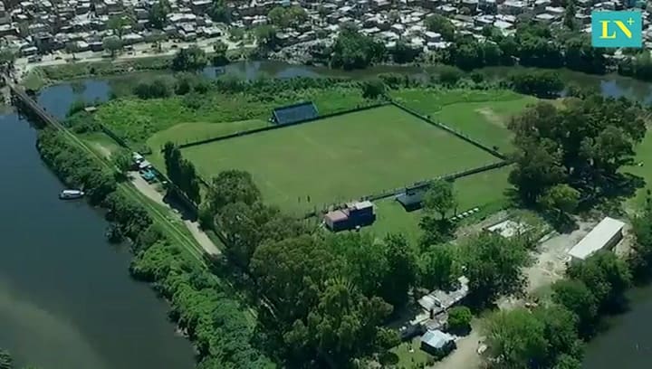 El Meandro de Brian visto desde el drone de LA NACIÓN