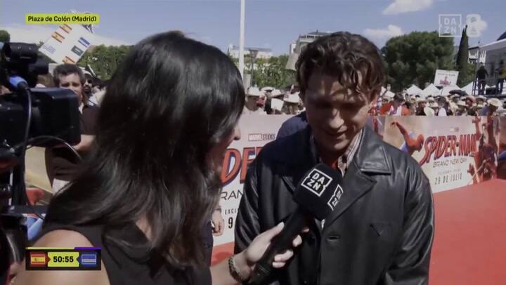 Tom Holland saludó a Julián Álvarez