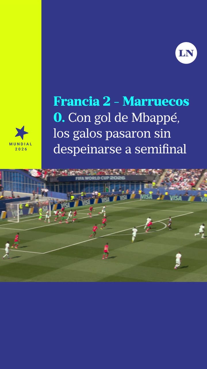 Francia le ganó 2 a 0 a Marruecos sin despeinarse y pasó a semifinales