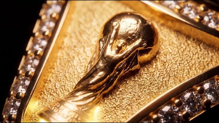 El anillo que FIFA otorgará a los campeones del Mundial 2026