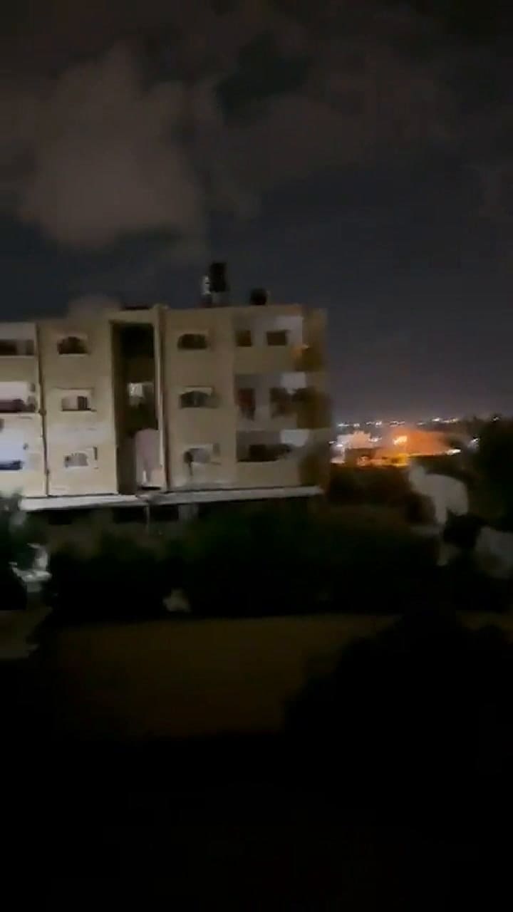 Explosiones sobre el cielo de Palestina
