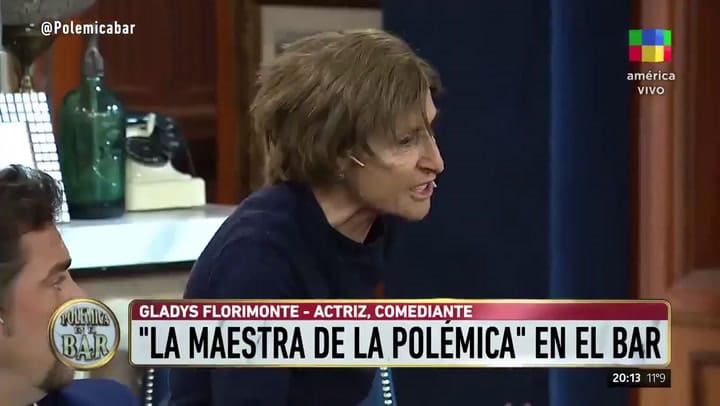Gladys Florimonte imitó a la “profesora k” en Polémica en el bar y desató las risas en el estudio
