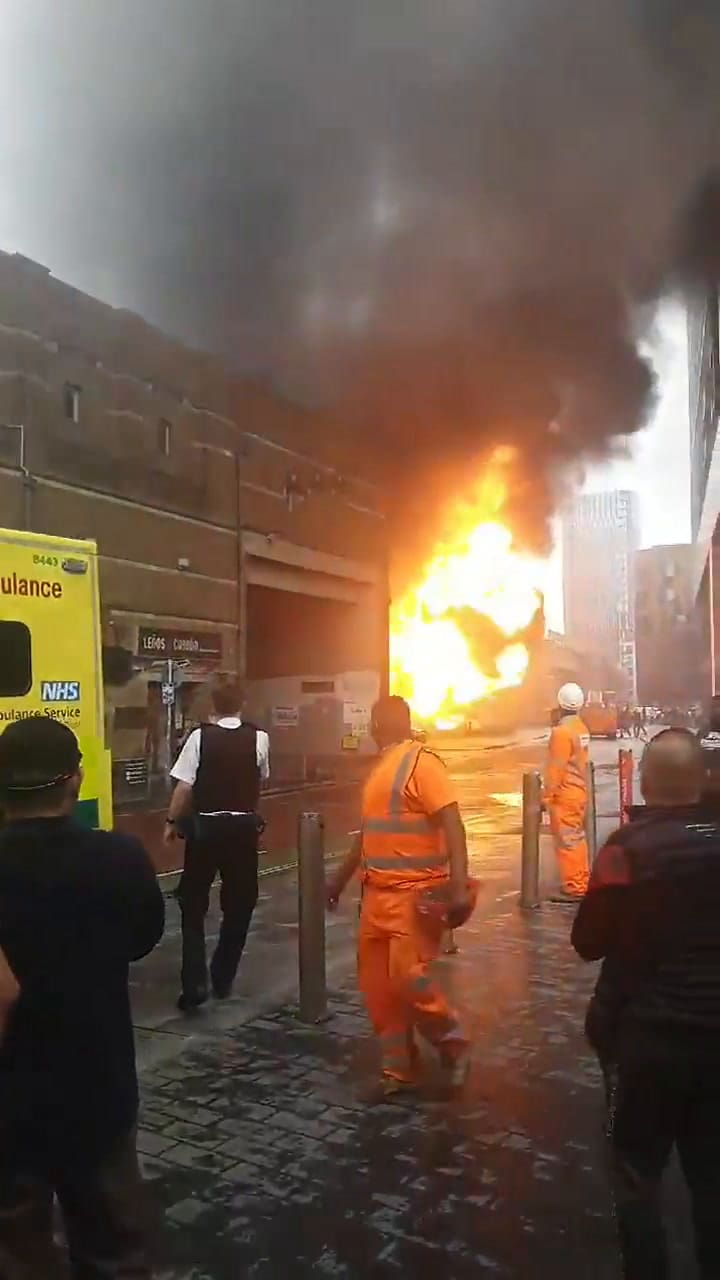 Video: el momento de la explosión en el subte de Londres - Fuente: Twitter