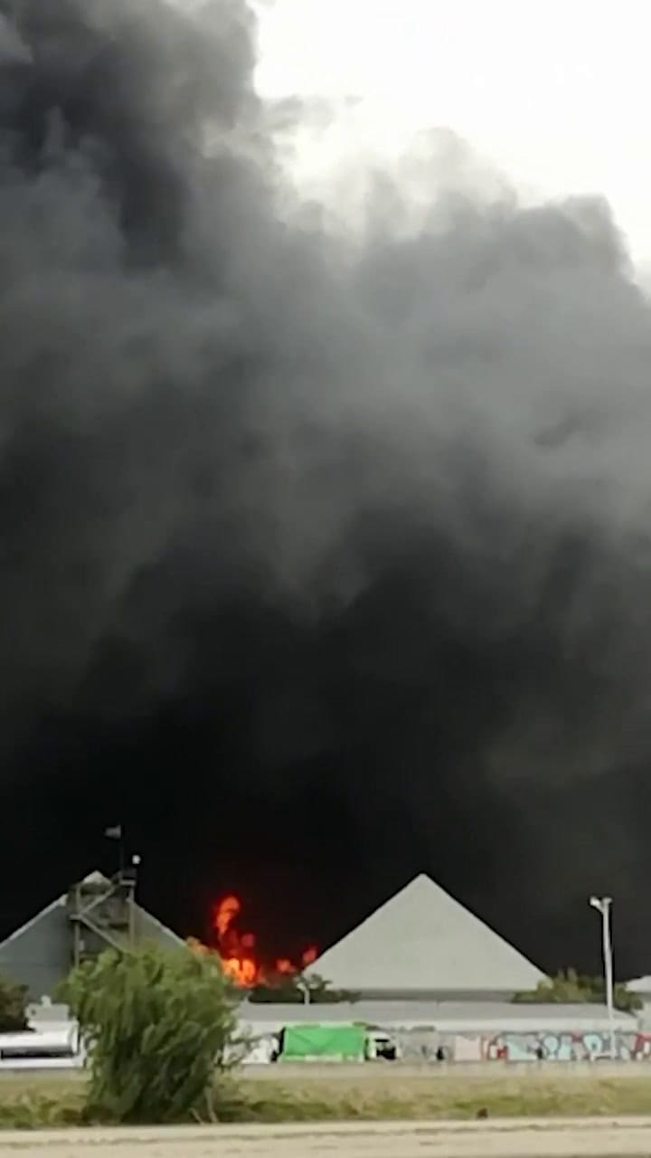 Imágenes del incendio en Avellaneda