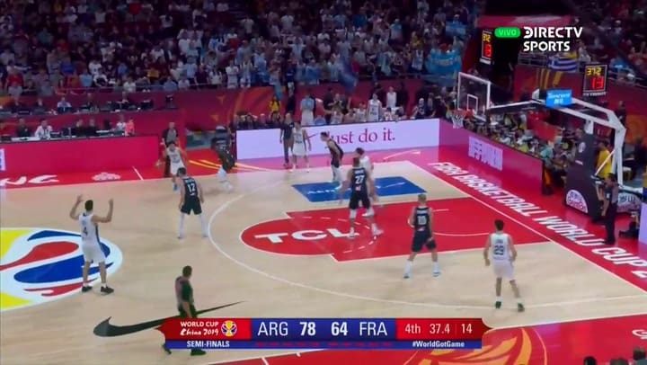El último doble de Argentina en el partido