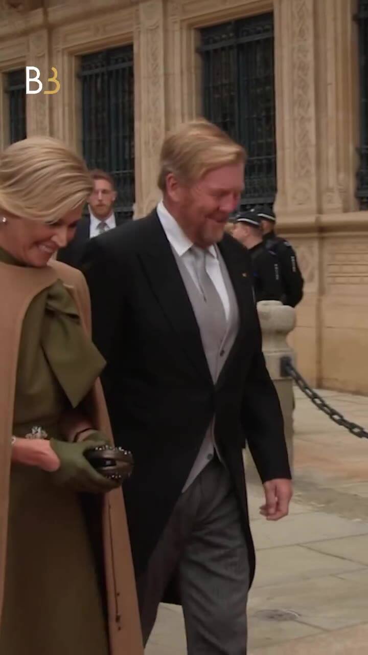 La reina Máxima, el rey Guillermo y la princesa Amalia en Luxemburgo