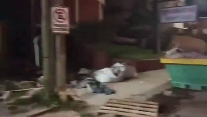 Impactante derrumbe en un hotel en Villa Gesell