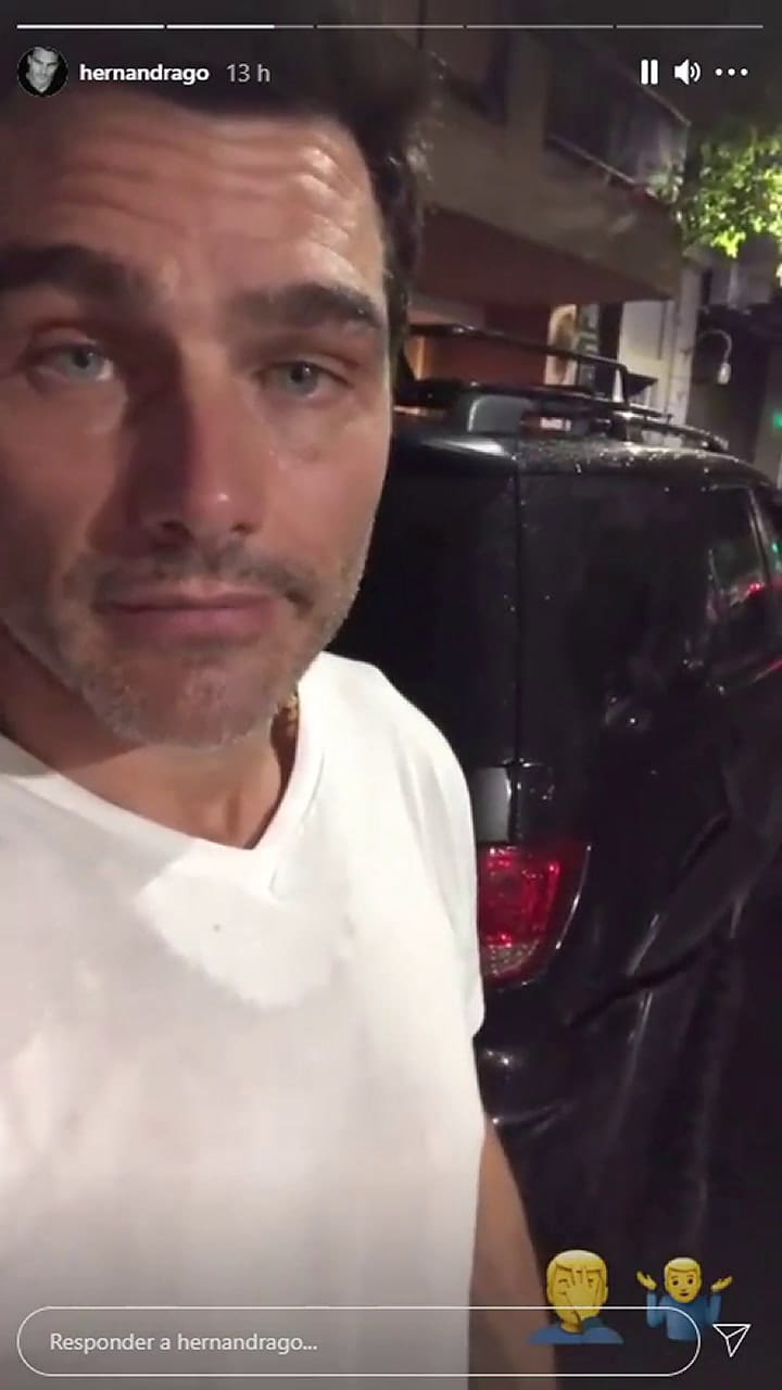 Hernán Drago habló del choque a su camioneta - Fuente IG Stories