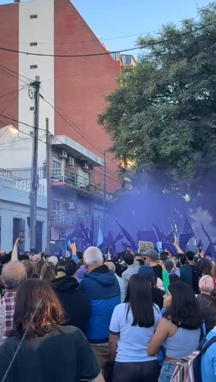 Acto de Milei en Lugano