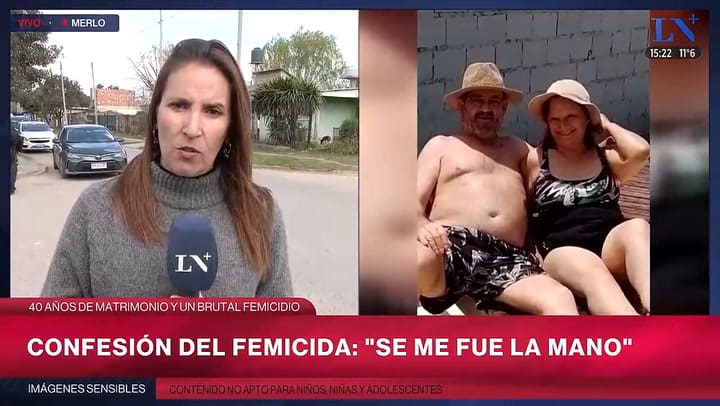 Hablo el hijo del mujer asesinada a punaladas por su esposo en Merlo