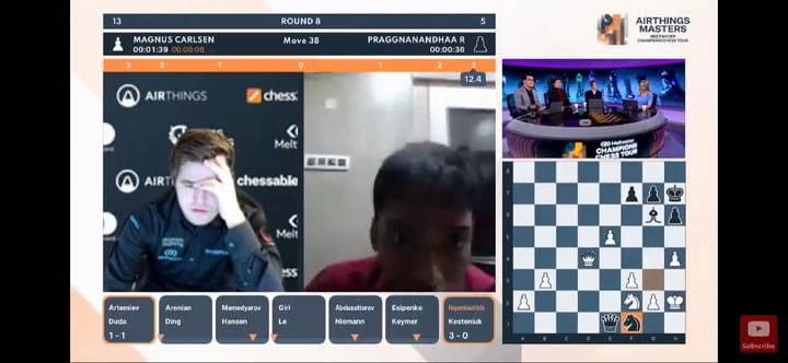 La desazón de Carlsen tras su derrota