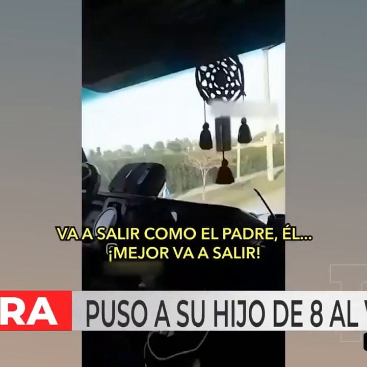 Peligro en Garín: un niño manejó un camión y su padre lo filmó orgulloso